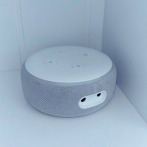 Amazon Echo Dot speaker.  POWER CORD IS NOT INCLUDED!!!!!